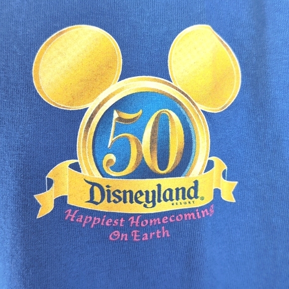 Disneyland Tee T-Shirt 50th Anniversary Happiest Homecoming On Earth - Size 2X - Picture 4 of 9